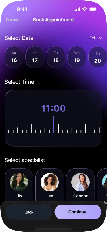 SABSUS customer app checkout screen