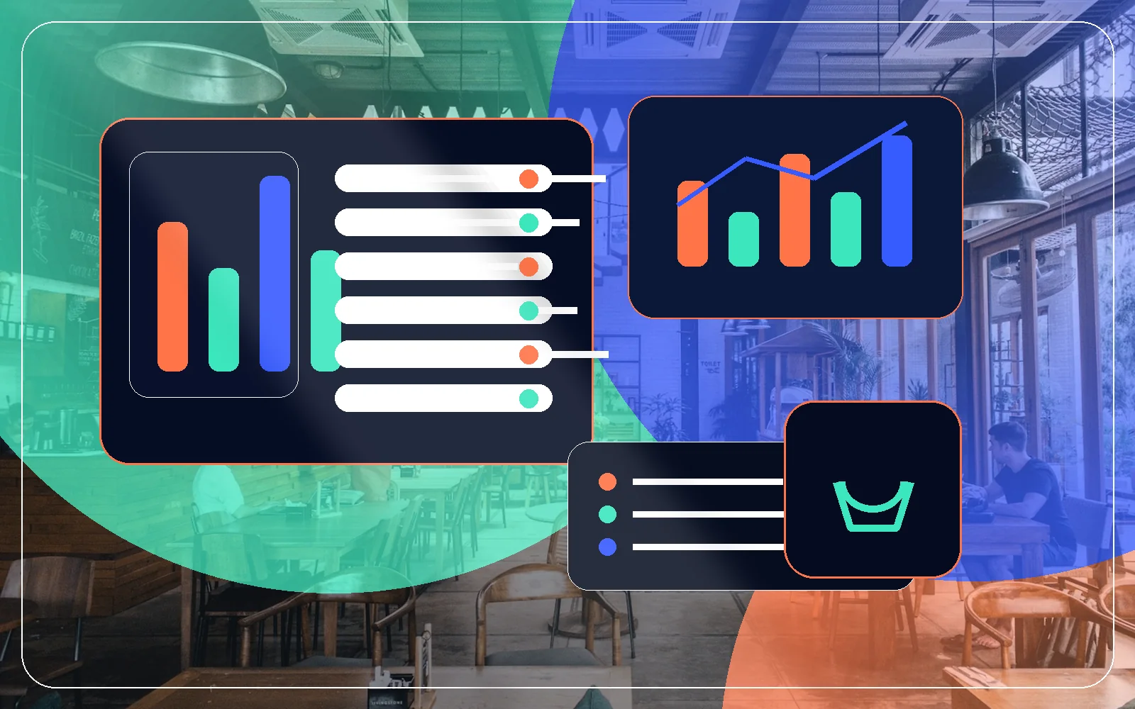 Coffee Shop POS, Ordering, Delivery and Customer App connected by SABSUS